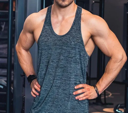 Vista 4 de COOFANDY Camiseta sin mangas para hombre, 3 unidades, para gimnasio, espalda en Y, para entrenamiento, muscular, sin mangas, para fisicoculturismo