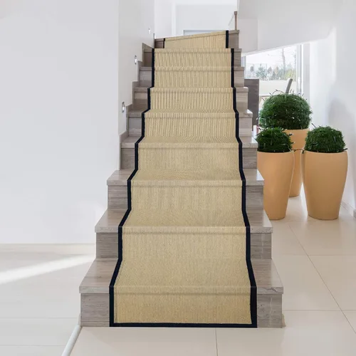 Vista 12 de iCustomRug Zara - Alfombra de sisal sintético y de tamaño personalizado, más suave que la alfombra de sisal natural, resistente a las manchas