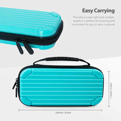 Vista 18 de CALLCASE Carrying Case for Switch Lite with Glass Screen Protector, Portable Hard Shell Travel Case Storage Bag for Switch Lite Console and