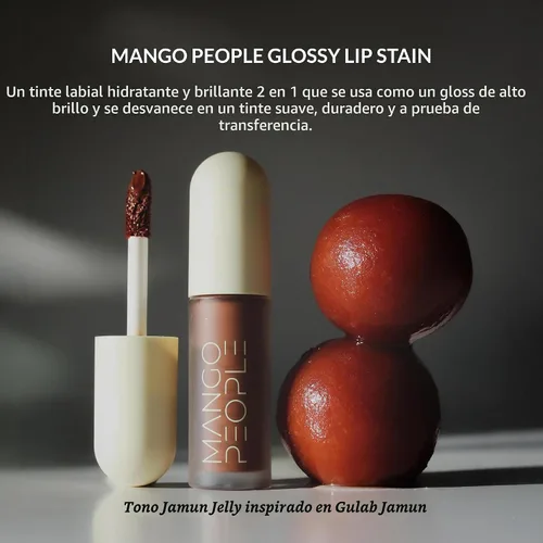 Vista 2 de Mango People Tinte labial brillante hidratante, tinte de larga duración Jalea de Jamun