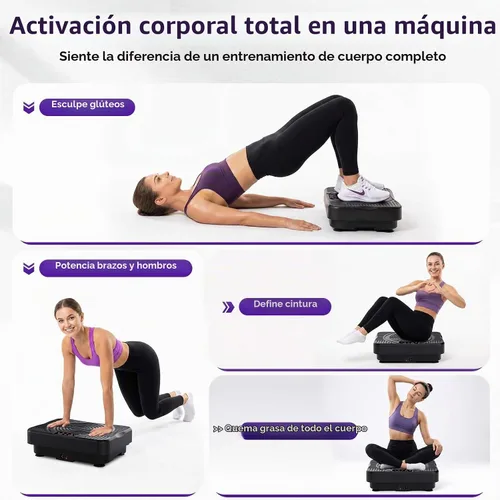 Vista 6 de Homesy Vibration Plate Exercise Machine Shake Plate for Lymphatic Drainage