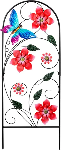 Vista 11 de YEAHOME Decoración de jardín para exteriores, estacas decorativas de colibrí de 33 pulgadas con flores rosas para decoración de jardín de primavera
