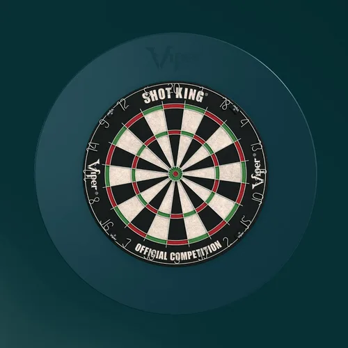 Vista 5 de Viper Guardian Dartboard Surround Sisal/Cerdas de Punta de Acero, Protector de Pared, Pavo Real