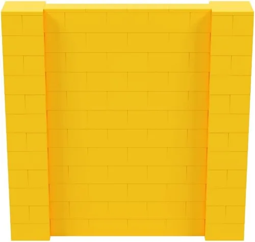 Vista 187 de EverBlock Kit de pared de 5 x 4 pies Bloques de construcción modulares Sistema de pared para edificios, pantallas y estructuras Divisor