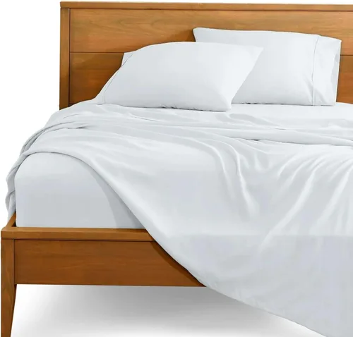 Vista 12 de SlumberWell 4 sábanas de algodón egipcio extra profundas tamaño Queen para caravana, sábanas de algodón de 18 a 24 pulgadas de profundidad