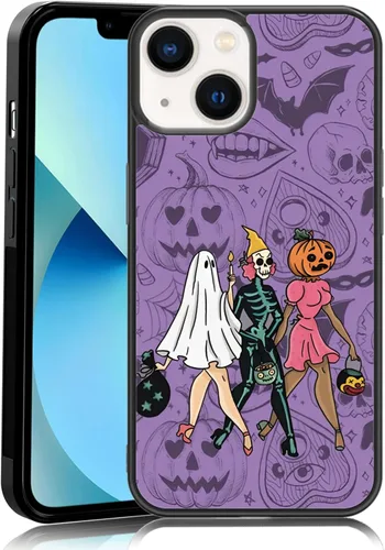 Vista 19 de Funda para iPhone 11 Pro Max, funda protectora de poliuretano termoplástico (TPU) a prueba de golpes, diseño de cabeza de calabaza, diseño de araña