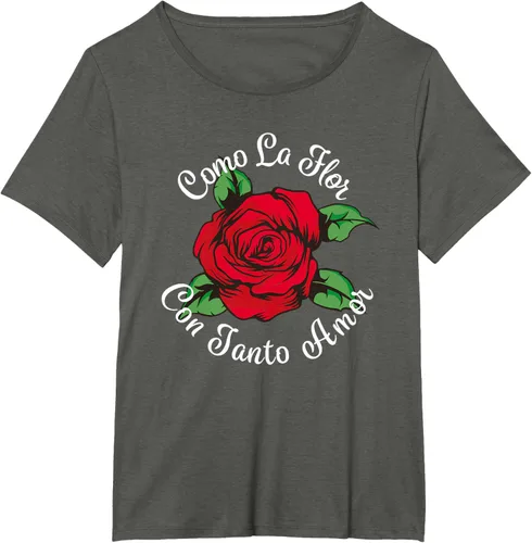 Vista 46 de Como La Flor - Bailar Cumbia - Mexican Rose Fiesta Regalo Camiseta Negro
