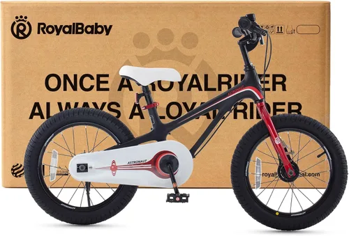 Vista 7 de RoyalBaby Bicicleta para niños, ligera de aleación de magnesio de 16/18 pulgadas, para niños y niñas de 4 a 9 años, ruedas de entrenamiento