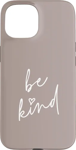 Vista 6 de Be Kind - Funda para iPhone 17, diseño de frase inspiradora positiva (marrón topo)