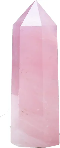 Vista 16 de Torres de cristal de piedra de sangre africana, 6 puntas de cuarzo facetado, obelisco rojo curativo, varita de cristal curativo 0.6-0.8 libras