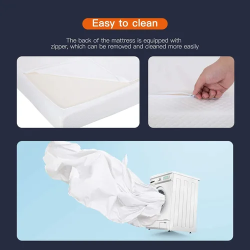 Vista 5 de Colchón de tamaño matrimonial, colchón de espuma viscoelástica de gel de 8 pulgadas para un sueño fresco y aliviar la presión, colchones de firmeza