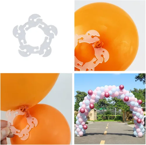 Vista 4 de Kit de arco de globos con base, soporte ajustable de 9 x 10 pies para boda