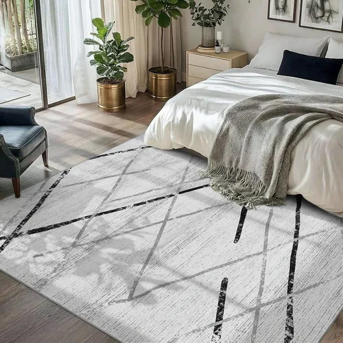 Vista 146 de jinchan Alfombra marroquí de pasillo 2x6 - Alfombra de pasillo lavable a máquina para cocina, alfombra moderna geométrica suave de pelo bajo