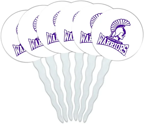Vista 171 de Abilene Christian - Juego de 6 palillos para cupcakes con logotipo secundario