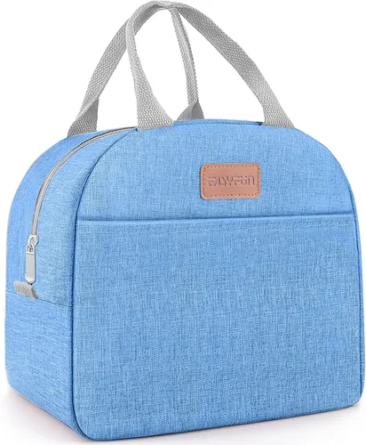 Vista 12 de Bolsa de almuerzo para mujeres y hombres, lonchera aislada para adultos, pequeña lonchera hermética enfriadora, contenedores de comida para almuerzo