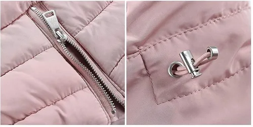 Vista 6 de Chaqueta acolchada Bellivera para mujer, ligera y con relleno, abrigo mullido y acolchado, con relleno de algodón, para primavera, otoño e invierno