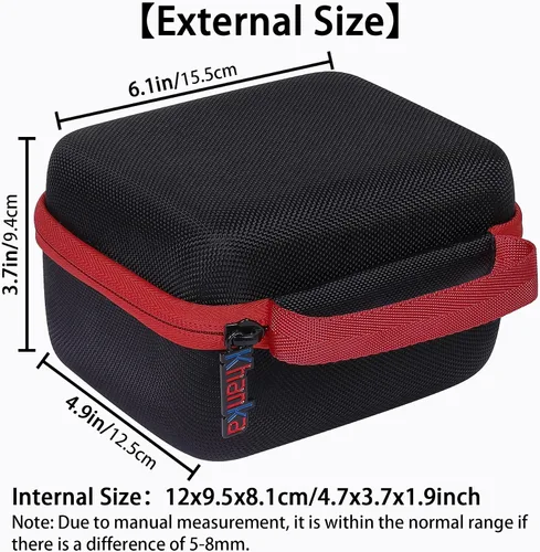 Vista 6 de khanka Funda de transporte rígida de repuesto para cámara MOREXIMI para niños, cámara digital, solo funda (negro)