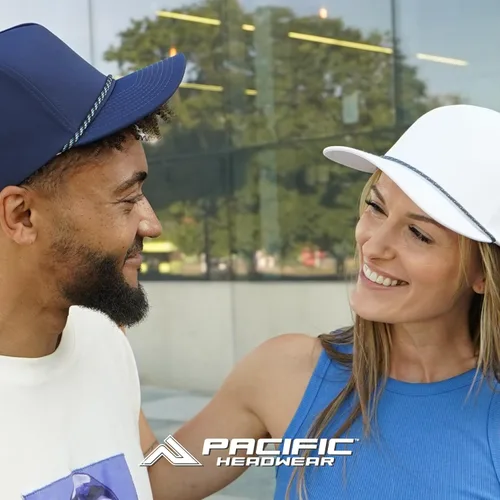 Vista 7 de Pacific Headwear Brushed Twill Cap with Sandwich Bill