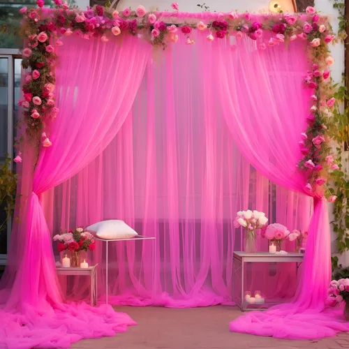 Vista 31 de Cortinas de fondo de tul azul de 10x10 para fiestas, cortina de fondo transparente para fotos de boda, cortinas para baby shower, fotografía, fiesta