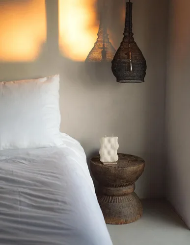 Vista 3 de LAWA - Vela ondulada – Vela perfumada de cera de soja, elegante vela estética, regalo de inauguración de la casa, idea de decoración del hogar