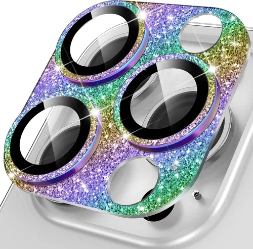 Vista 37 de YWXTW Protector de lente de cámara de vidrio templado para iPhone 14 Pro Max, protección de cobertura completa 3D, tecnología de círculo nocturno