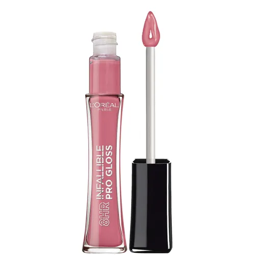Vista 25 de L'Oreal Paris Makeup Infallible - Brillo labial hidratante de 8 horas, pétalo nude, 0.21 onzas líquidas Pétalo Desnudo