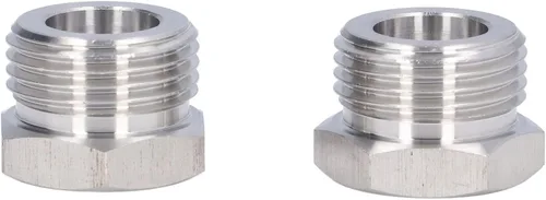 Vista 2 de Adaptador de barril de cerveza de 2 piezas, adaptador de grifo de cerveza de acero inoxidable, accesorios de barril de bloqueo de bola, conector