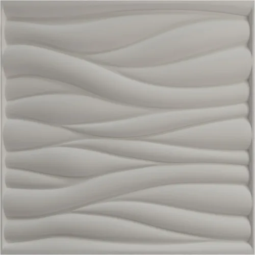 Vista 5 de Ekena Millwork 19 5/8 pulgadas de ancho x 19 5/8 pulgadas de alto, ondulado EnduraWall decorativo 3D, cobre envejecido (cubre 2.67 pies cuadrados).