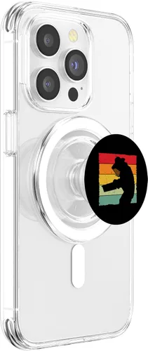 Vista 3 de Beekeeper Accessories Beekeeping Gloves Retro Bees PopSockets MagSafe PopGrip for iPhone