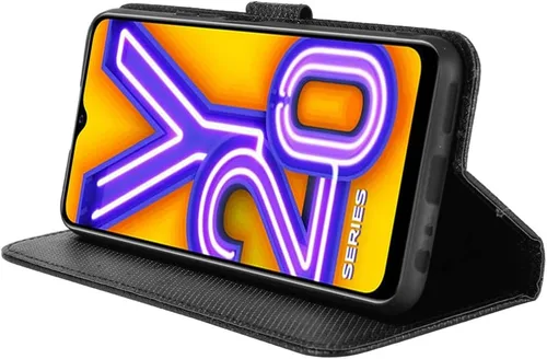 Vista 5 de Funda de piel sintética con tapa para Vivo Y20S, para Vivo Y20A, V2052, V2034, Y20i, V2027, Y20, 2021, V2043, Y20, 2020, V2029, Y11S, color negro