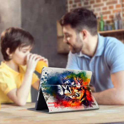 Vista 123 de Funda para tablet Kindle Fire 7 2019/2017 lanzamiento 9ª/7ª generación 7 pulgadas, ligera, protectora de piel sintética, cubierta inteligente