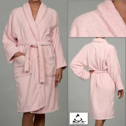 Vista 8 de Cotton Unisex Terry Robe, Soft And Absorbent Robes For Men And Women, Bathroom Accessories