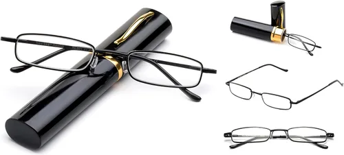 Vista 2 de Newbee Fashion Gafas de lectura de tubo para lector de bolsillo