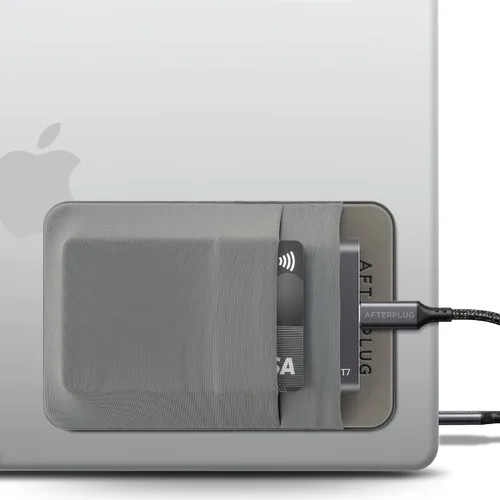 Vista 13 de Soporte para SSD y disco duro de 2 bolsillos para laptop, adhesivo reutilizable, funda de bolsillo adhesiva para SSD portátil externo, disco duro