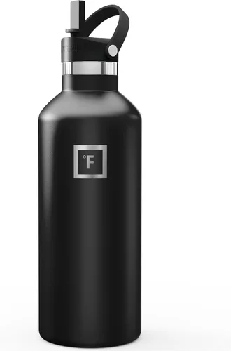 Vista 24 de IRON °FLASK Botella de agua de boca estrecha de 24 onzas con boquilla Aurora