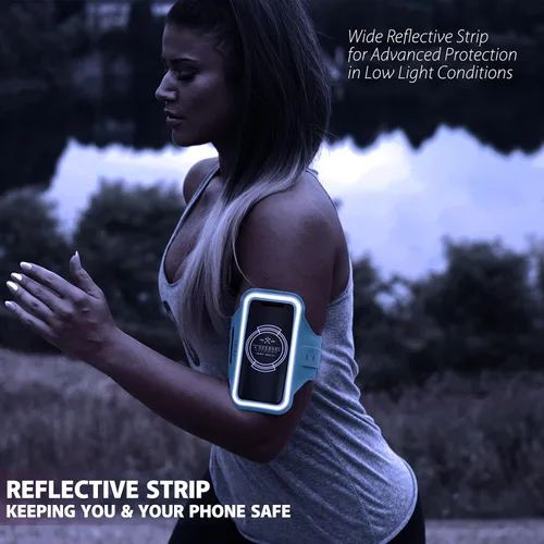 Vista 7 de TRIBE - Funda brazalete resistente al agua para teléfono celular, soporte para correr para iPhone Pro Max Plus Mini SE (13/12/11/X/XS/XR/8/7/6/5)