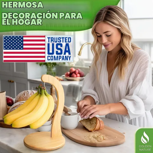 Vista 4 de Soporte para plátano con gancho para colgar - Soporte