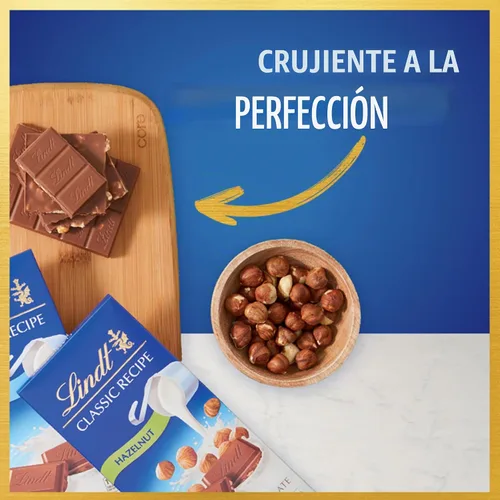 Vista 8 de Lindt CLASSIC RECETE Barra de caramelo de chocolate con leche de avellana, 4.4 onzas, paquete de 12