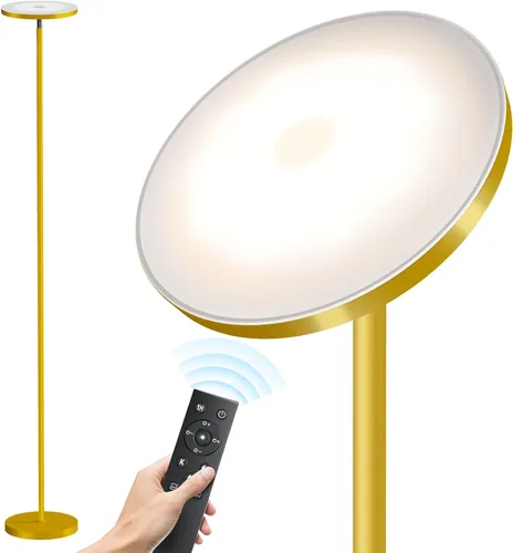 Vista 7 de SUNMORY Lámparas de pie para sala de estar, 48 W/4200 lm, lámpara de pie LED súper brillante con control remoto, lámpara de pie de 69 pulgadas