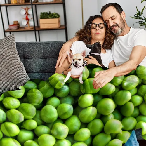 Vista 4 de Green Peas - Manta de franela de verduras ultra suave y acogedora manta de felpa para sofá, silla, sala de estar, aire acondicionado, mantas frescas