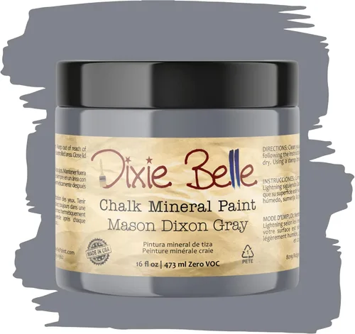 Vista 228 de Pintura para muebles con acabado de tiza Dixie Belle Paint Company - Amatista (4oz) - Pintura mineral de tiza chic púrpura profundo mate