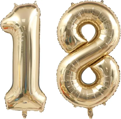 Vista 40 de Globo dorado claro con el número 0 de aluminio de 40 pulgadas, color oro champán, globo de helio 0 Mylar Oro claro 0