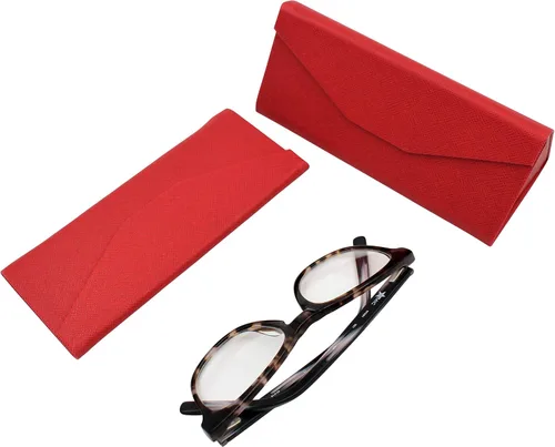 Vista 86 de Real Sic Funda para lentes de sol para hombres y mujeres, soporte magnético plegable para lentes de sol, inspirado en el color sólido