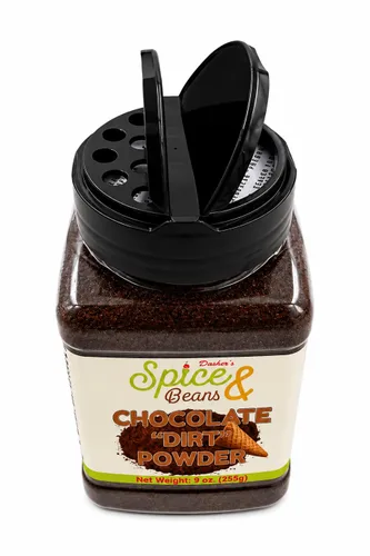 Vista 9 de Polvo de Galleta de Chocolate "Dirt" Cobertura para Helado y Decoración de Postres por Dasher's Spice & Beans 9 oz.
