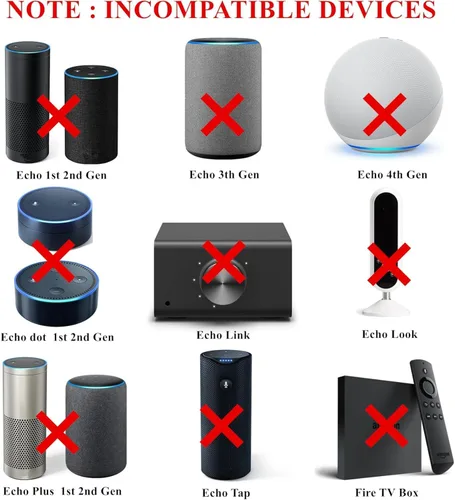 Vista 4 de Adaptador de corriente de 15 W para Alexa Echo Dot (3ª/4ª/5ª generación), Echo Dot con reloj (3ª/4ª/5ª generación), Echo Dot Kids Edition, Echo Show