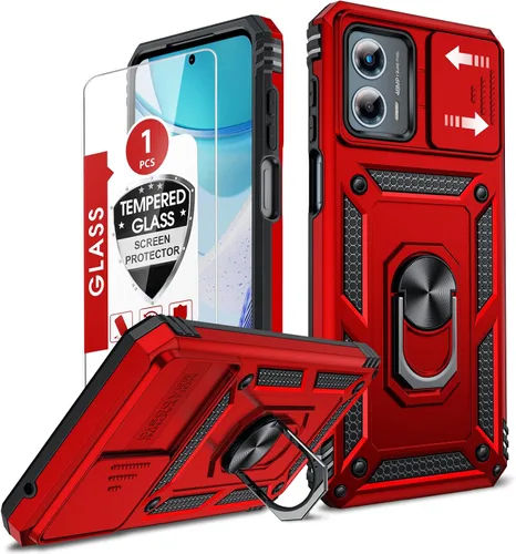 Vista 249 de LeYi Funda para Moto G Stylus 2022 4G (no compatible con 5G), funda para Moto G Stylus con 2 protectores de pantalla, funda protectora de grado Oro
