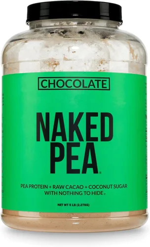 Vista 19 de NAKED Aislado de proteína de guisante de chocolate de granjas norteamericanas, solo 3 ingredientes, proteína vegana de chocolate, certificado NSF