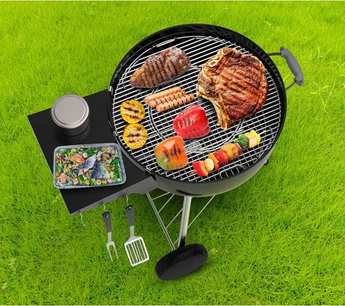 Vista 7 de Stanbroil - Estante de mesa para parrilla Weber de 22 pulgadas y tamaños similares Accesorios para parrilla Weber Master-Touch y hervidor original