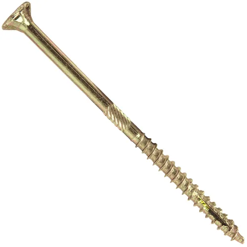 Vista 122 de 8 x 1 revestimiento exterior recubierto de bronce, tornillo de madera multiusos compatible con ACQ, cabeza plana Torx/Star Drive de 1 libra, 288