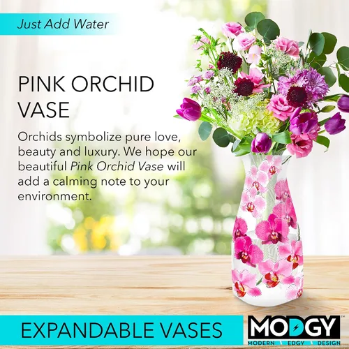 Vista 2 de MODGY Jarrones expandibles para flores, florero plegable moderno de plástico para centros de mesa, decoración de mesa de comedor de boda, sala